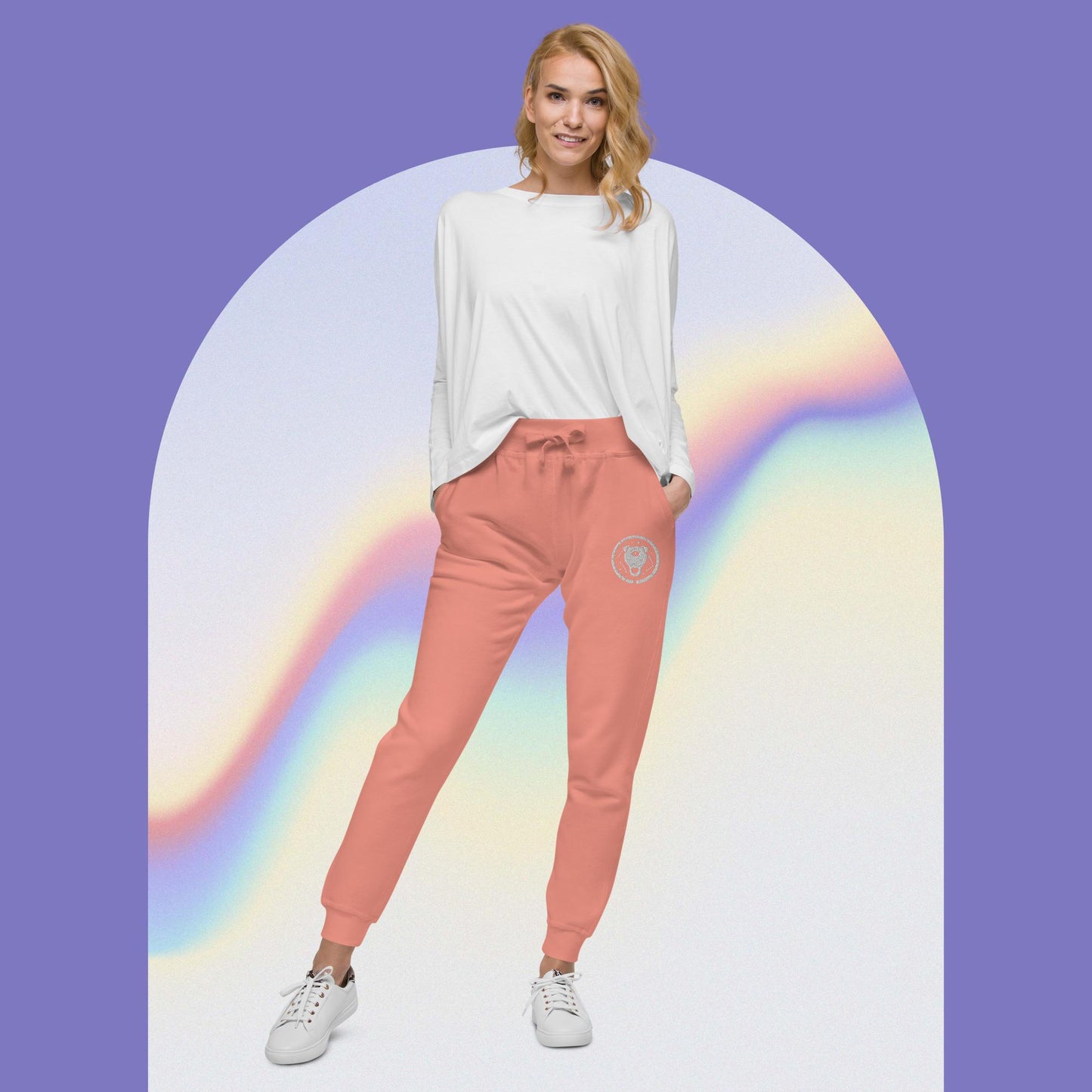 BimBam 3rd Eye Embroidered Unisex Fleece Sweatpants