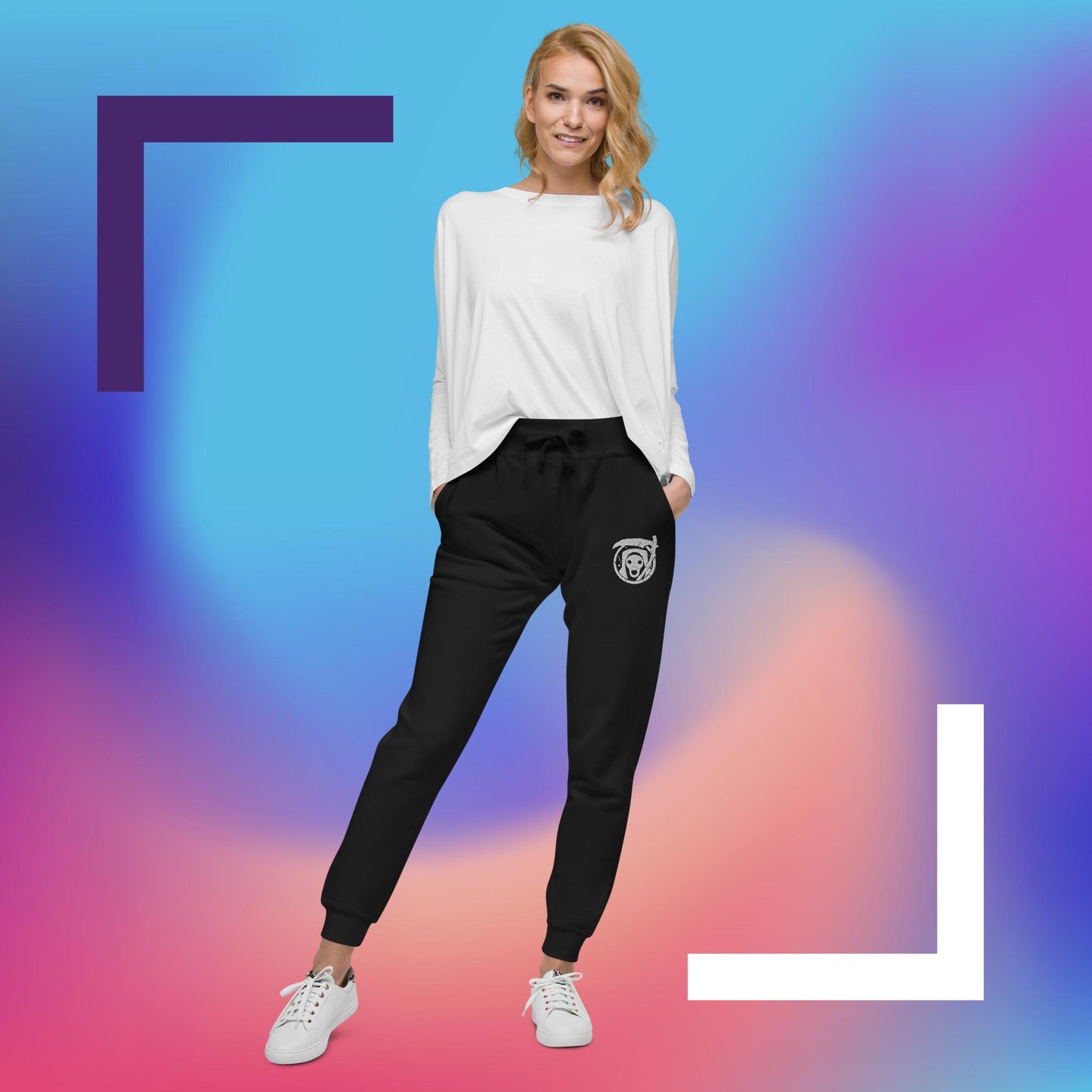 Bim Reaper Embroidered Unisex Fleece Sweatpants