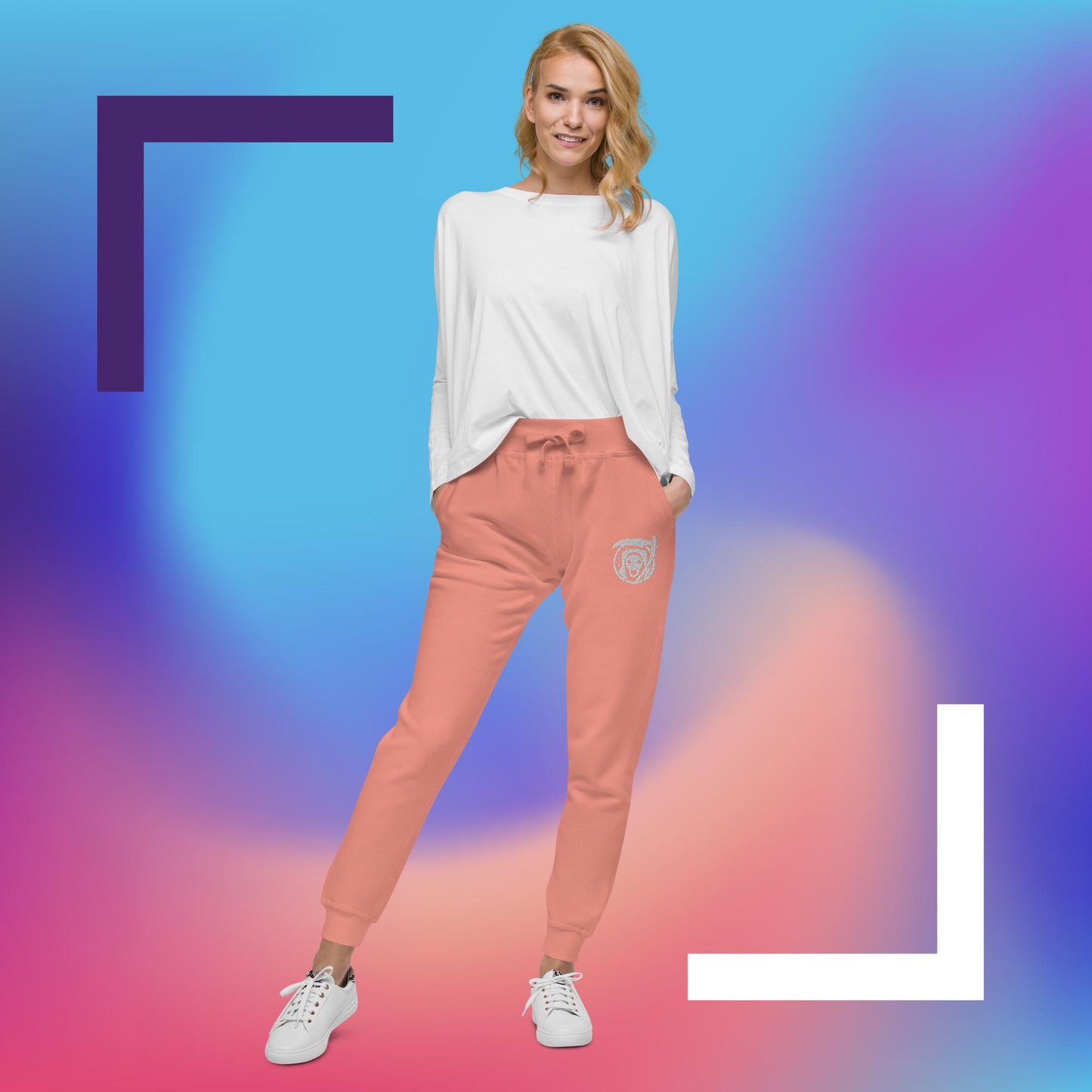 Bim Reaper Embroidered Unisex Fleece Sweatpants