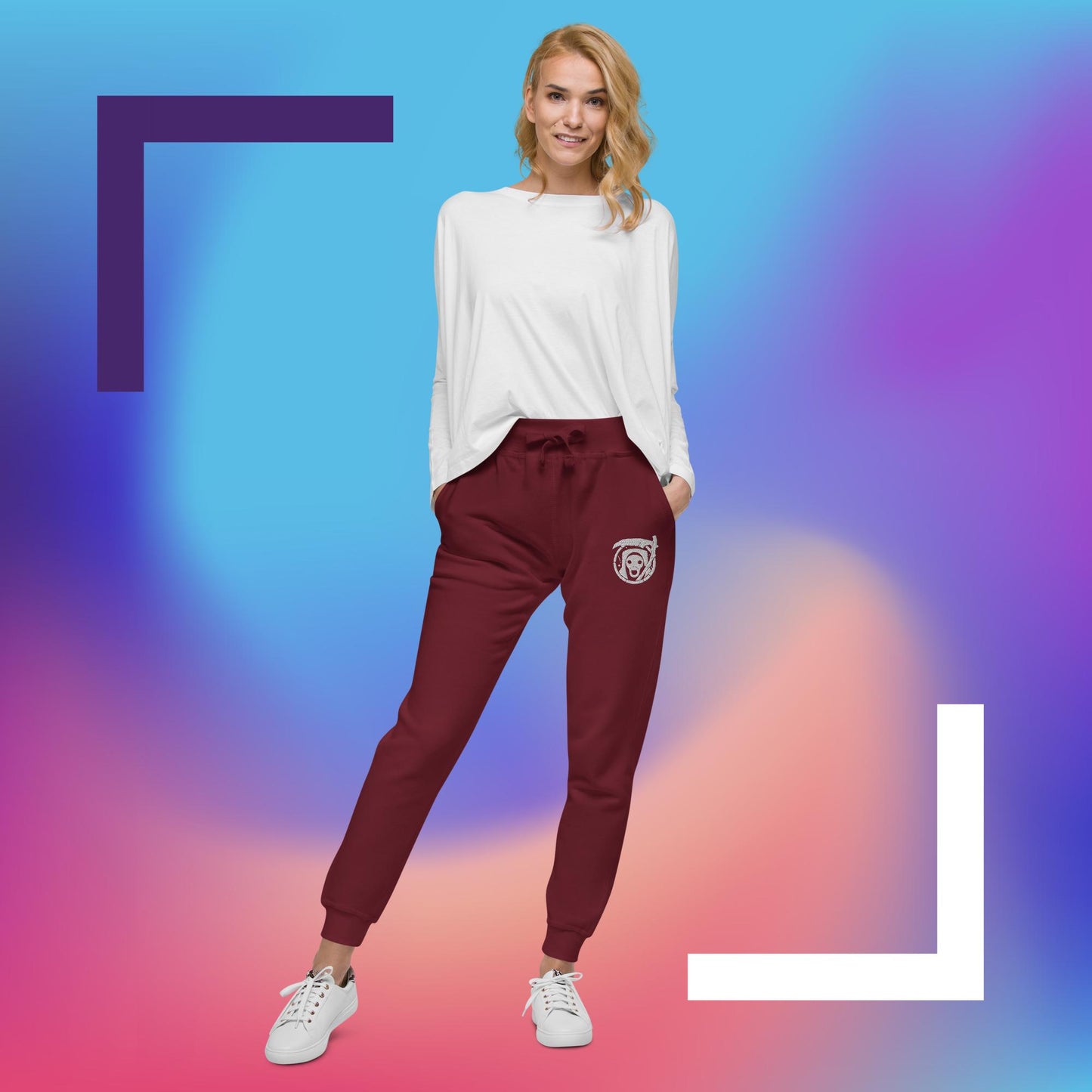 Bim Reaper Embroidered Unisex Fleece Sweatpants