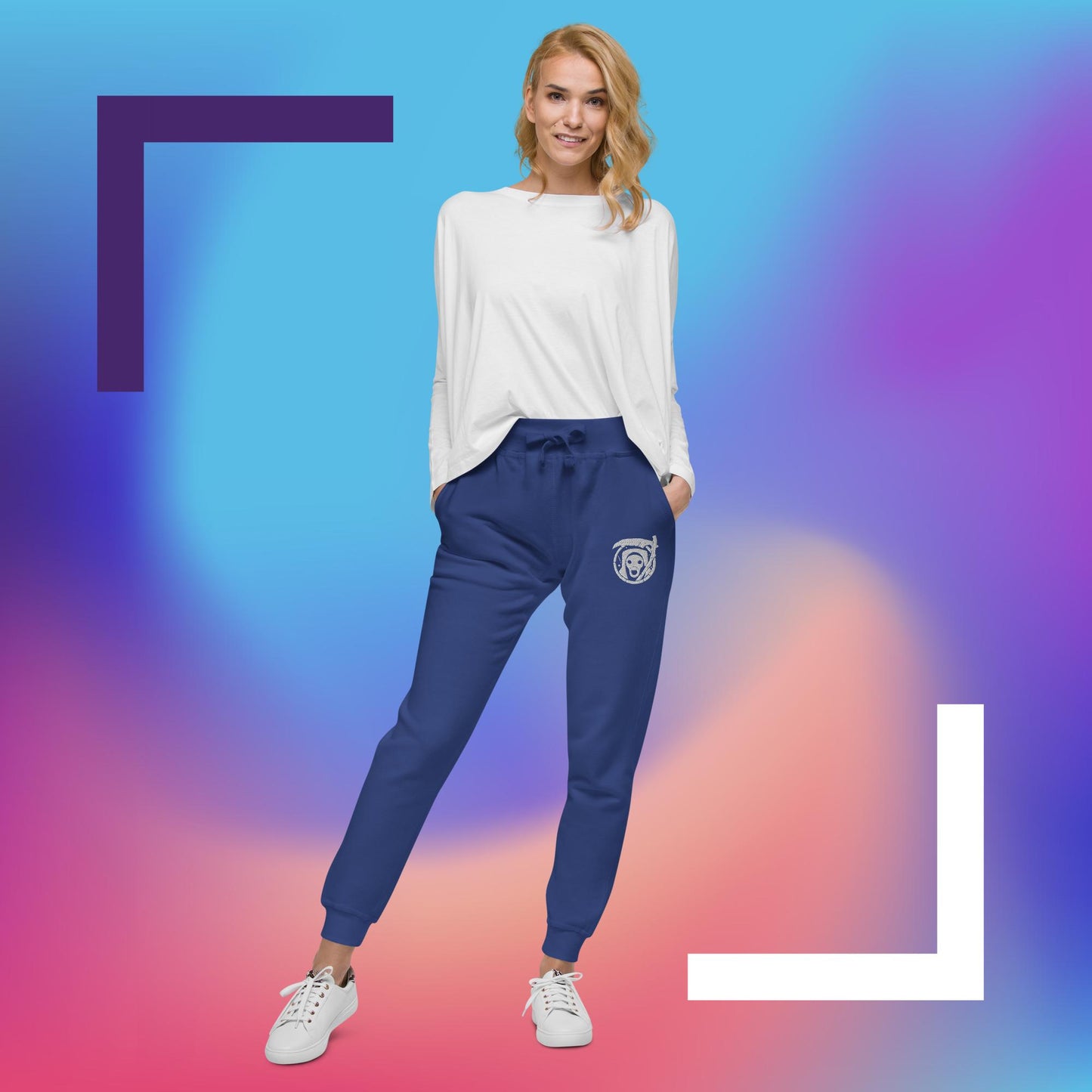 Bim Reaper Embroidered Unisex Fleece Sweatpants